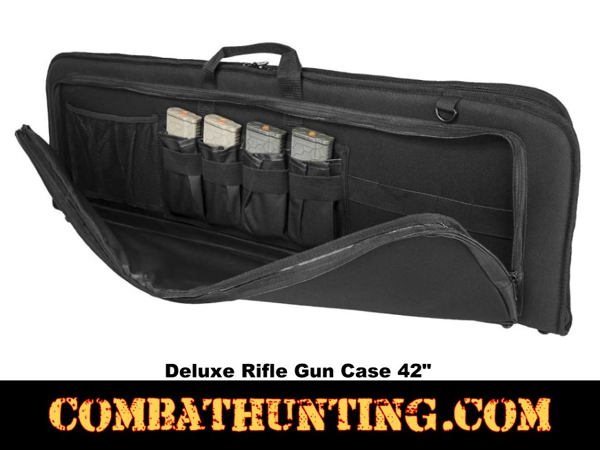 Deluxe Black Rifle Case Soft Gun Case 42 Inches style=