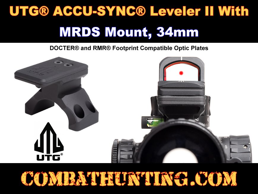 UTG® ACCU-SYNC® Leveler II with MRDS Mount, 34mm style=