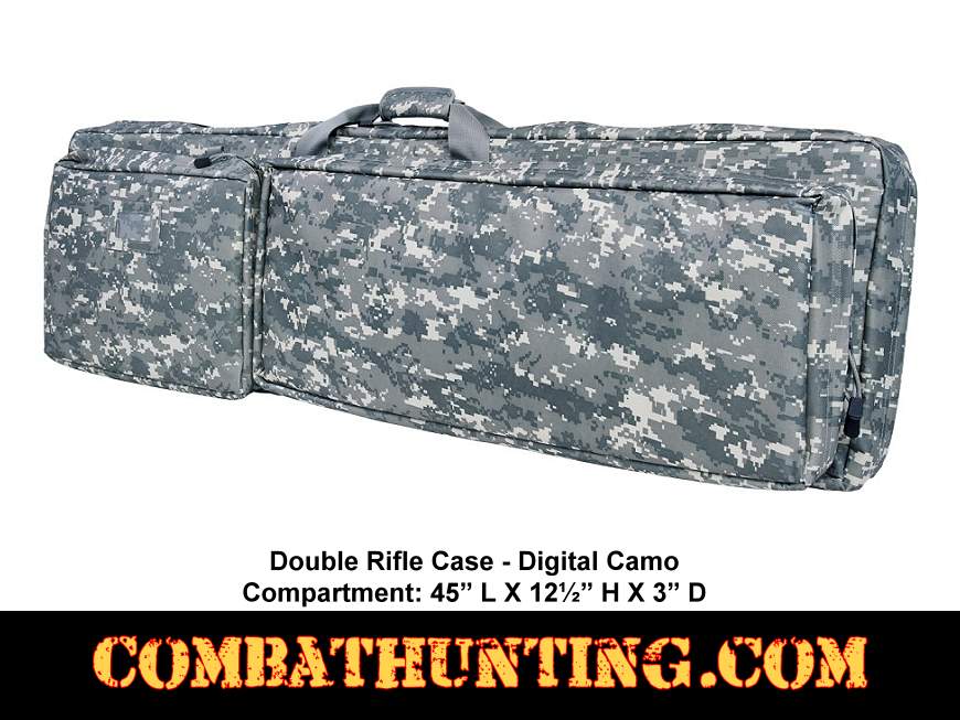 Double Rifle Case Digital Camo 45 Inch style=