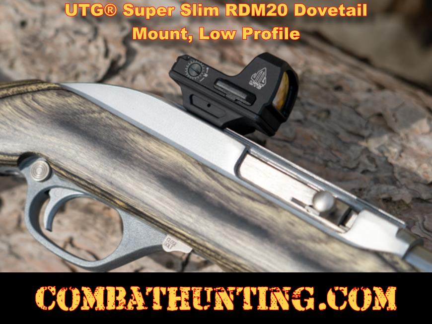 UTG Super Slim RDM20 Dovetail Mount Low Profile style=