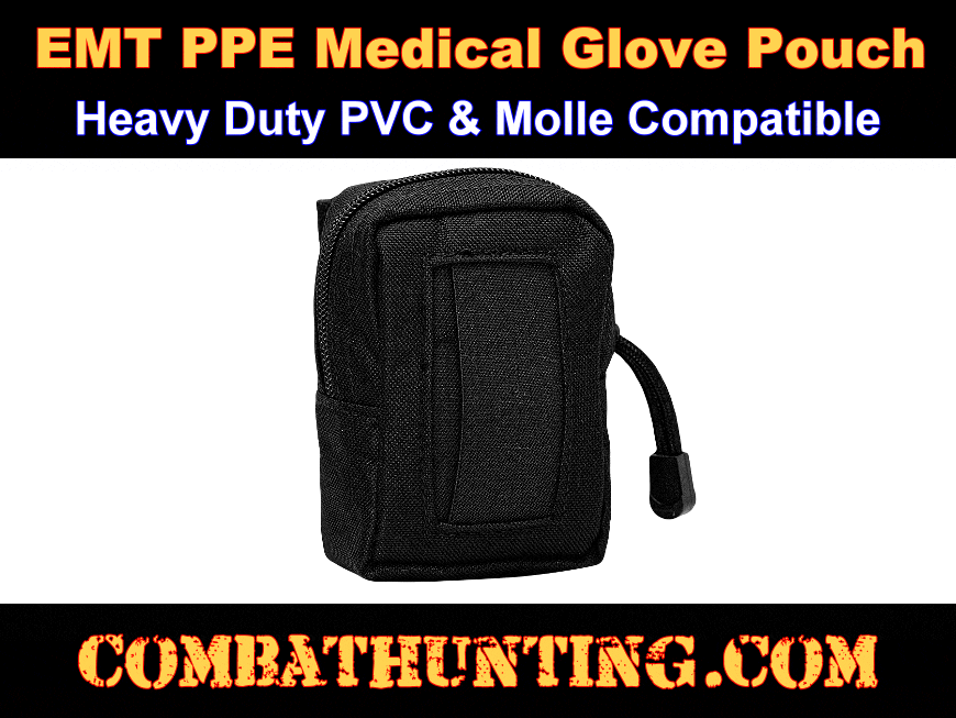EMT Glove Pouch Molle Medical Glove Pouch Black style=