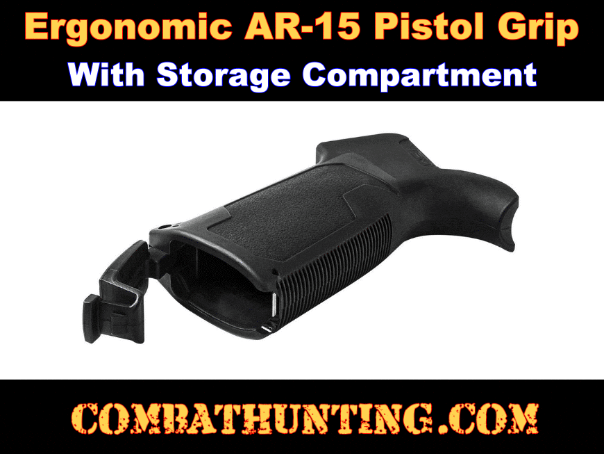 AR-15 A2 Ergonomic Pistol Grip With Storage style=