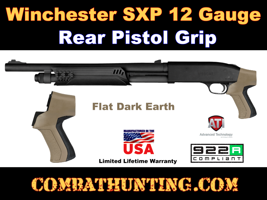 Flat Dark Earth Winchester SXP Rear Pistol Grip 12/20 Gauge style=