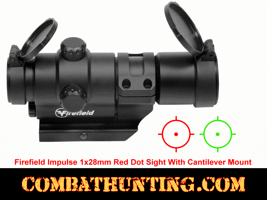 Firefield Impulse 1x28mm Red Dot Sight With Cantilever Mount style=