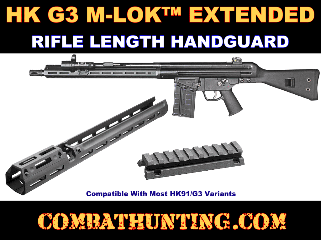 H&K 91/G3 Extended Rifle Length Handguard M-Lok. 