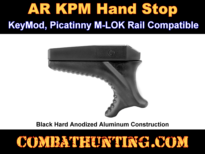 Hand Stop M-LOK KeyMod Picatinny Rail Compatible style=