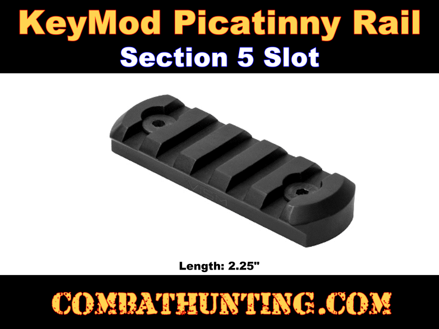 Keymod Picatinny Rail Section 5 Slot style=