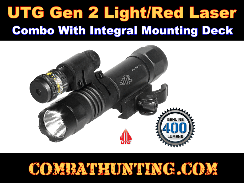 UTG Gen 2 Light/Red Laser Combo with Integral Mounting Deck style=