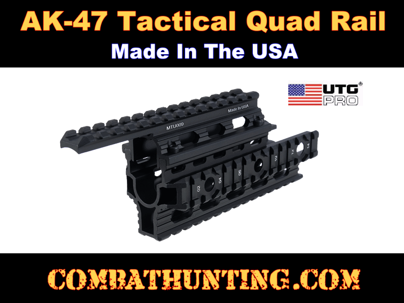 AK Metal Quad Rail Handguard Standard/Oversize USA style=