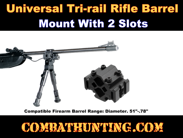 Lee Enfield Rifle Bipod Barrel Mount 2 Slot style=