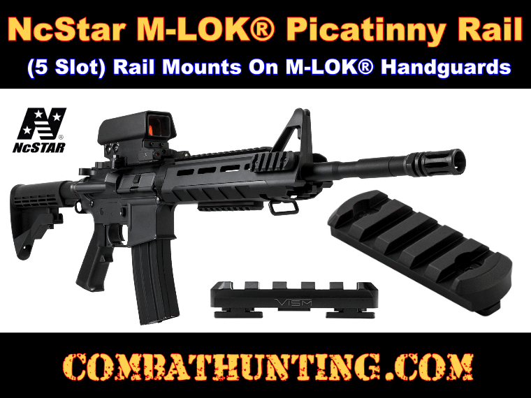 M-LOK Aluminum Picatinny Accessory Rail Short Section style=