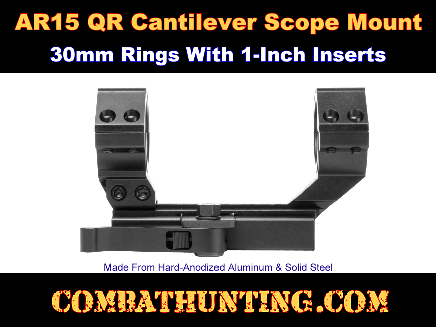 Cantilever Scope Mount 30mm 1 inch Weaver/Picatinny style=
