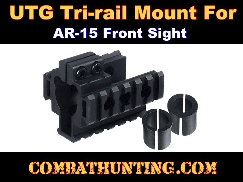 Leapers UTG AR-15 Tri-Rail Front Sight Barrel Mount style=