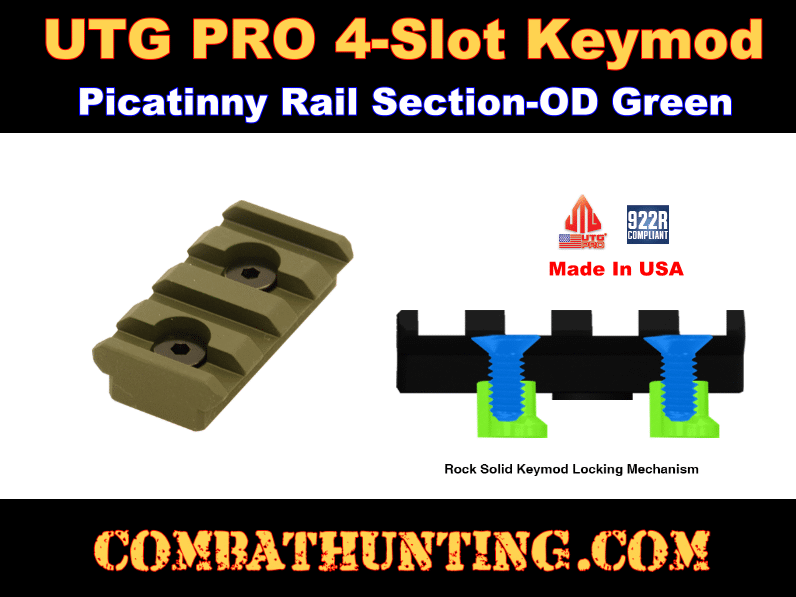 New. 4 Slots UTG PRO KeyMod Picatinny Rail 