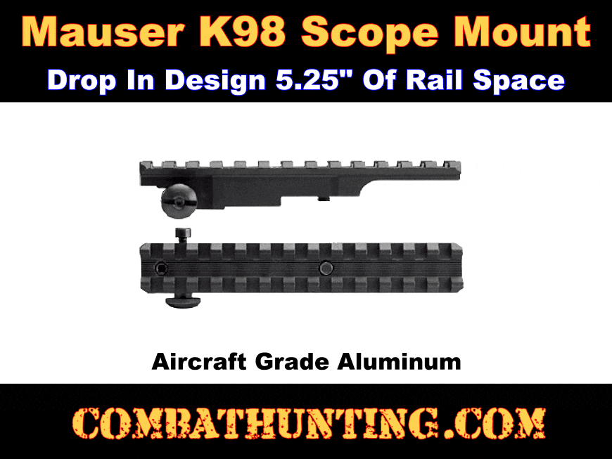 K98 Mauser No Drill Scope Mount style=