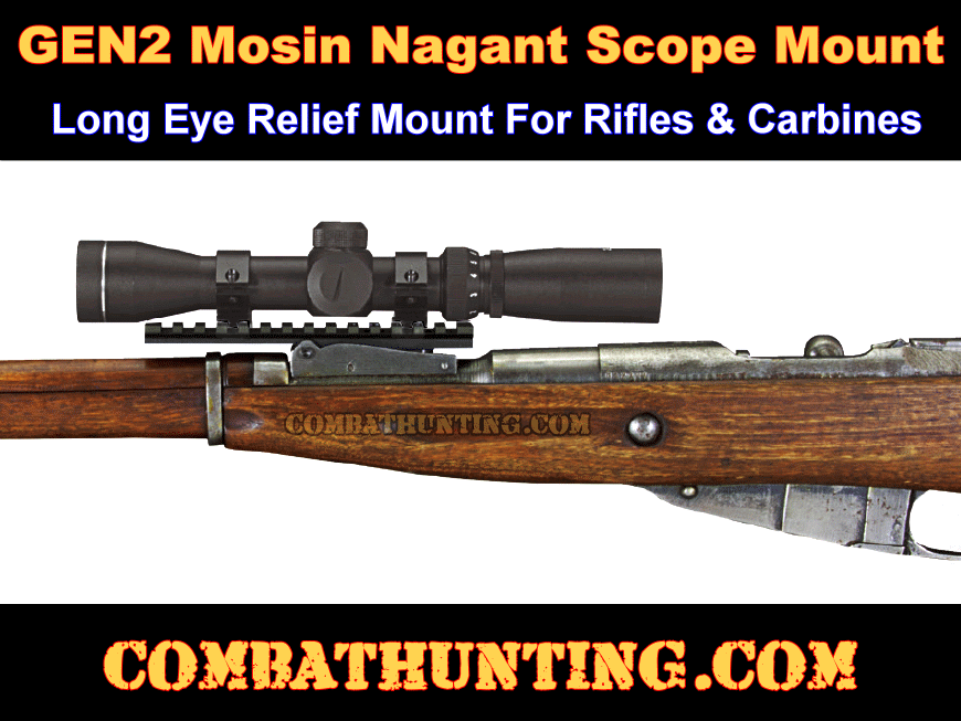 Mosin Nagant Scope Mount No Drill For 91/30, M44, M38, T53 style=