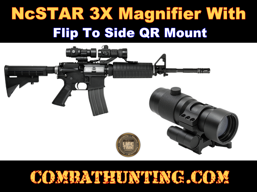 SMAG3XFLP NCSTAR 3X Magnifier With Flip to Side Quick SMAG3XFLP NCSTAR 3X Magnifier With Flip to Side Quick