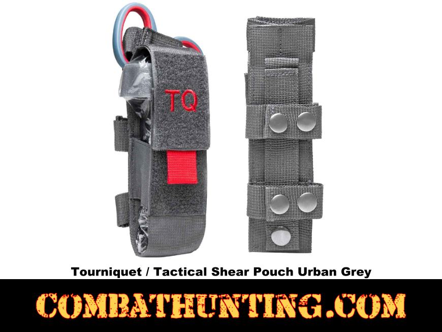 Emergency Tourniquet With Tactical Shear Pouch Urban Grey style=