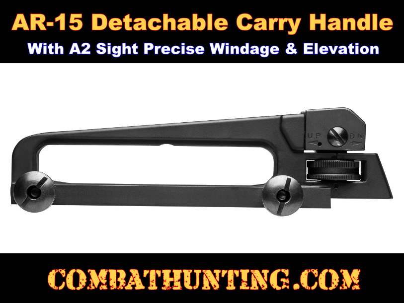 thumbnail image 2 of VIPJQ Colt-Style Carry Handle With Picatinny Rail – Adjustable Iron Sights, QD Mount 2 of 5