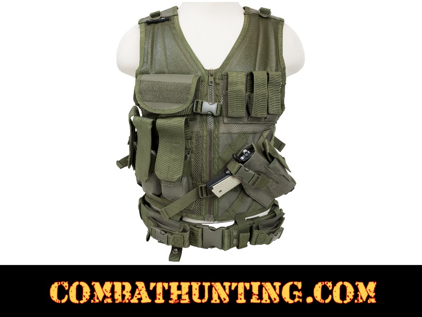 Ncstar Military Green Tactical Vest 2X style=
