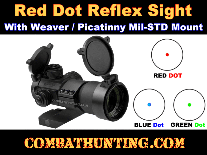 Field Sport  1x30 Cantilever Mount Red Green Dot Sight Patriot Blue Red and Star 