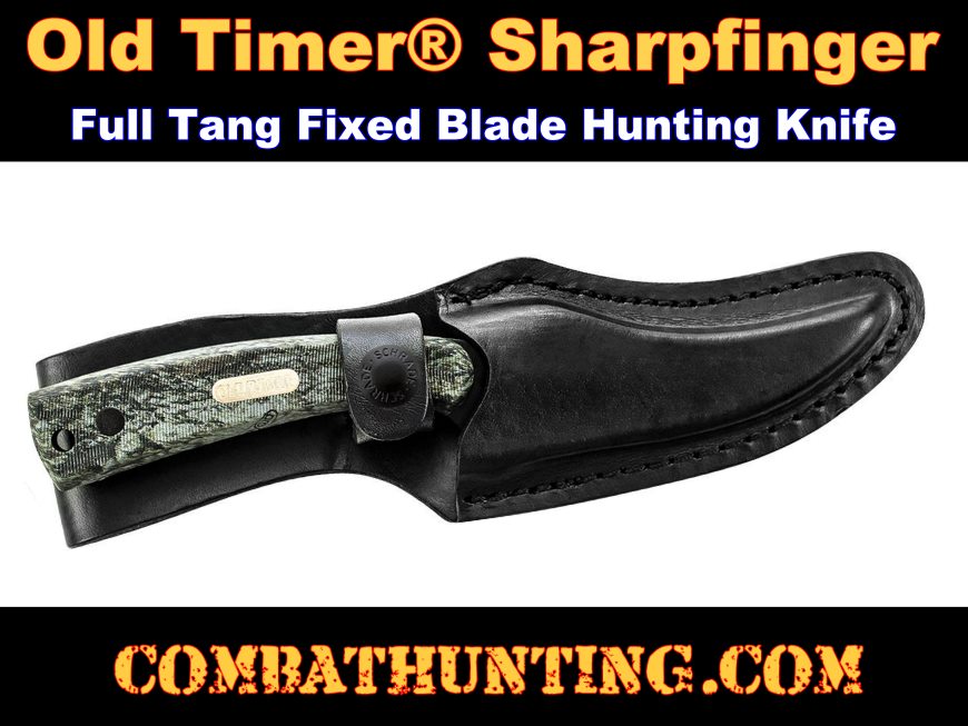 Old Timer Sharpfinger Full Tang Fixed Blade Knife style=