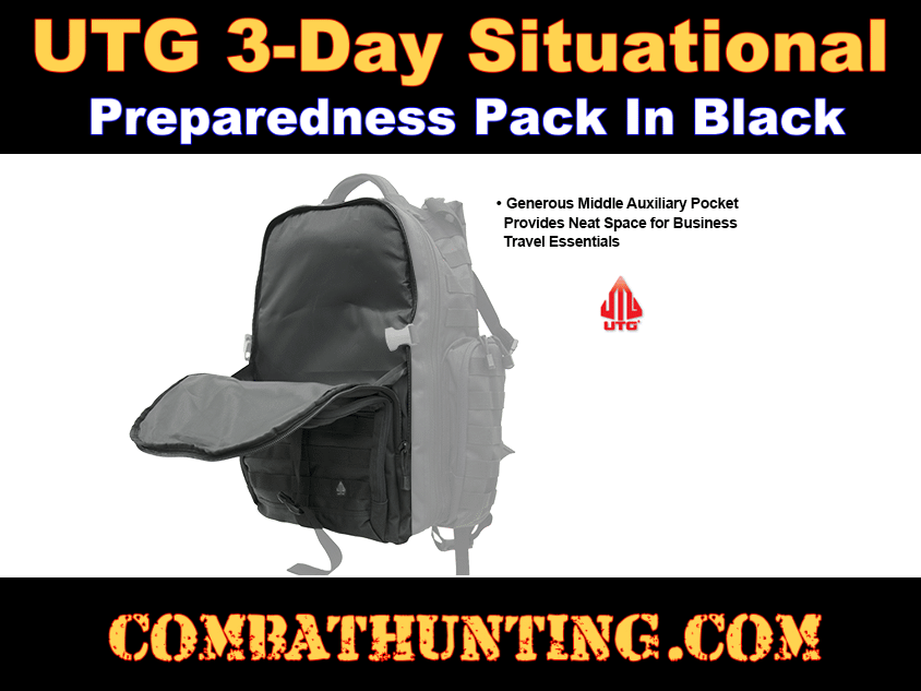 UTG 3-Day Situational Preparedness Pack Black style=