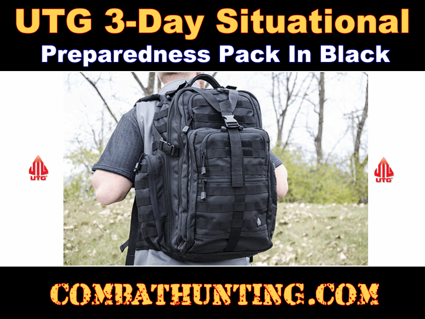 UTG 3-Day Situational Preparedness Pack Black style=