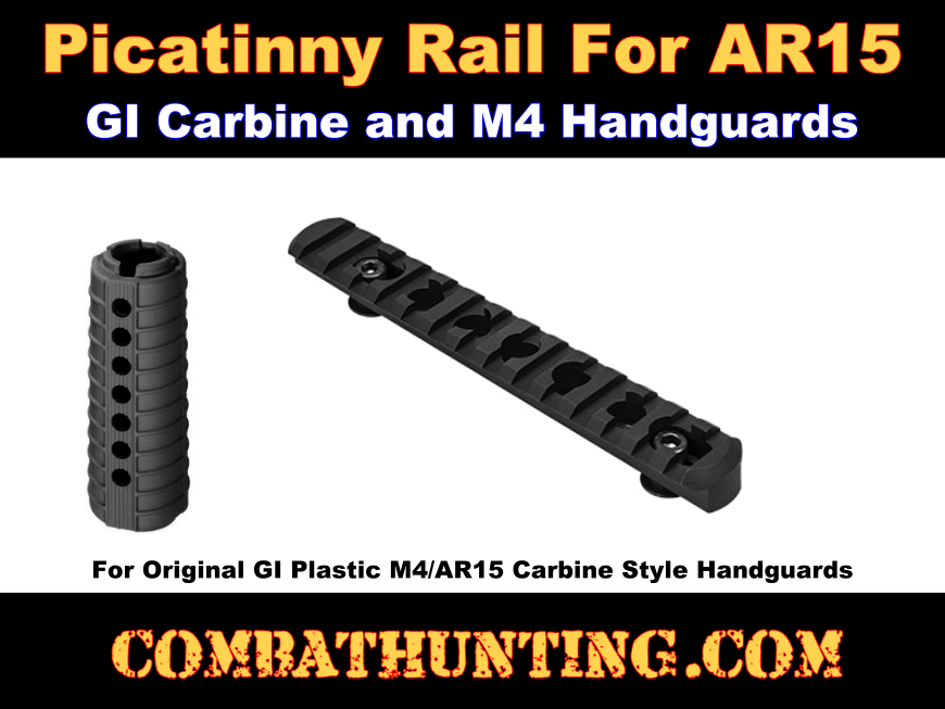 Picatinny Rail for AR15 M4 Plastic Handguard style=