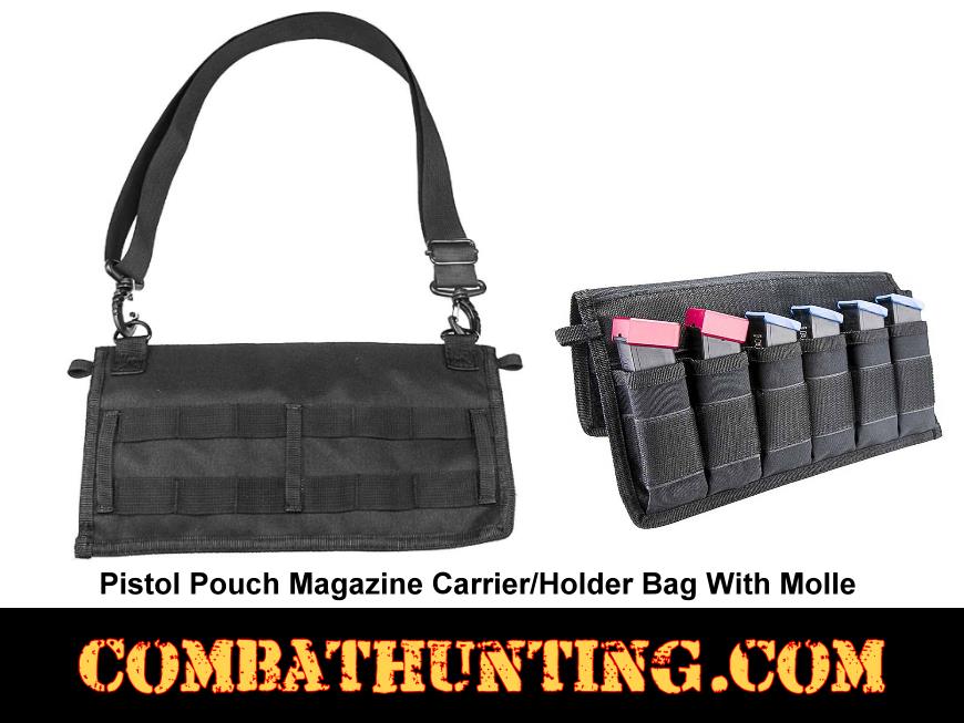 Pistol Pouch Magazine Carrier/Holder Bag With Molle style=