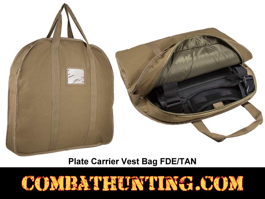 Plate Carrier Vest Bag FDE/TAN style=