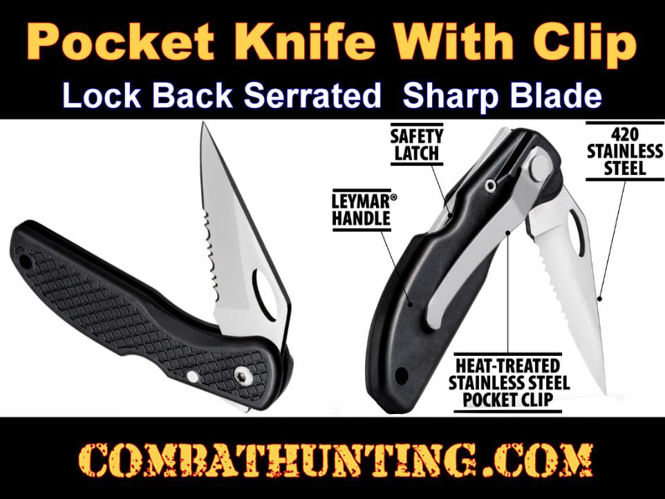Pocket Knife With Clip EDC Lightweight Folding Knife style=