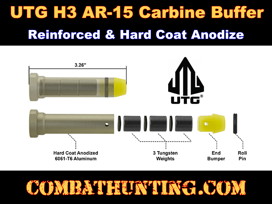 H3 Carbine Buffer Heavy Buffer style=