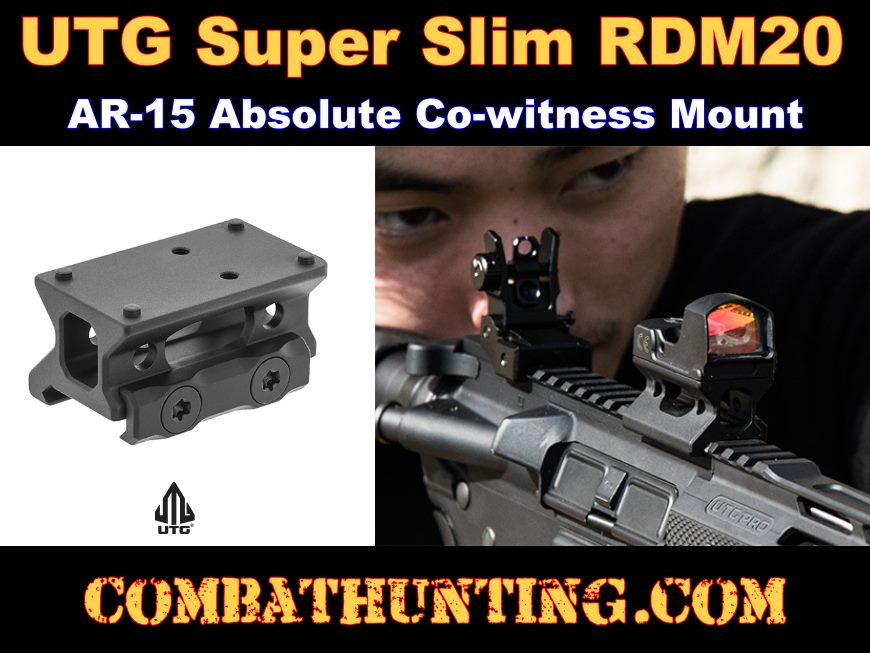 UTG Super Slim RDM20 Absolute Co-witness Mount style=