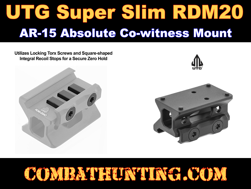 UTG Super Slim RDM20 Absolute Co-witness Mount style=