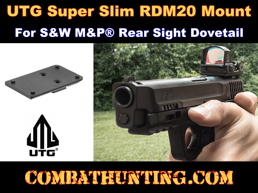 UTG® Super Slim RDM20 Mount for S&W M&P® Rear Sight Dovetail style=