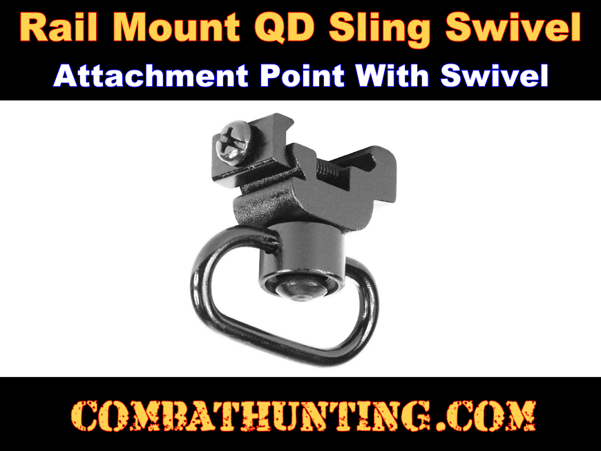 QD Sling Mount and Swivel For Picatinny Weaver Rail style=