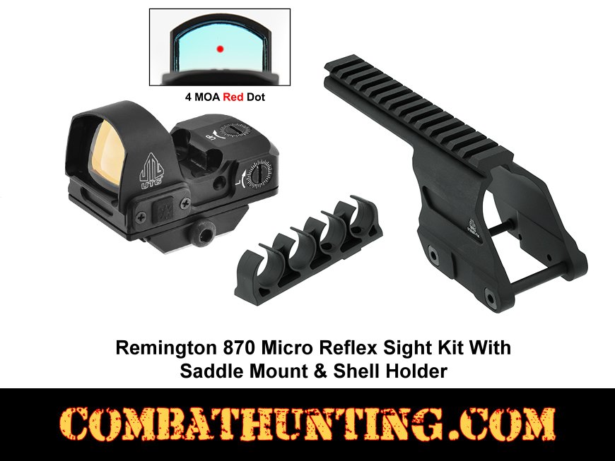 Remington 870 Red Dot Reflex Sight With Saddle Mount & Shell Holder style=