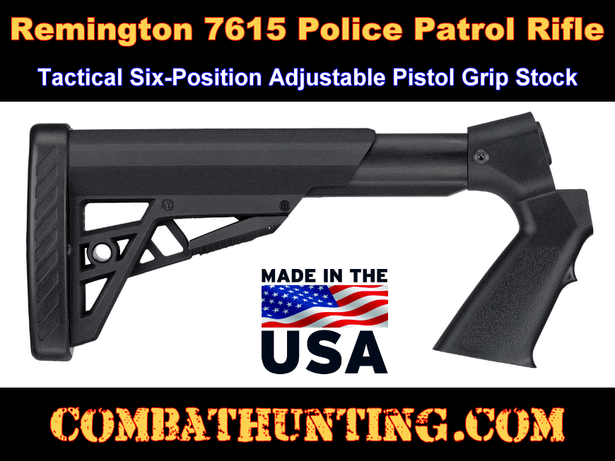 Remington Model 7615 Police Patrol Rifle Six-Position Pistol Grip Stock style=