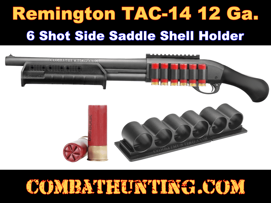 Shotgun Side Saddle For Remington 870 12 Ga 10 Shell Holder Carrier Black.