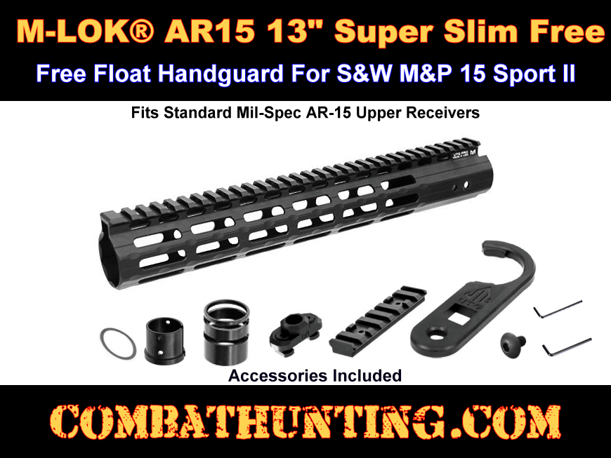 S&W M&P 15 Free-Float Handguard M-LOK Super Slim 13