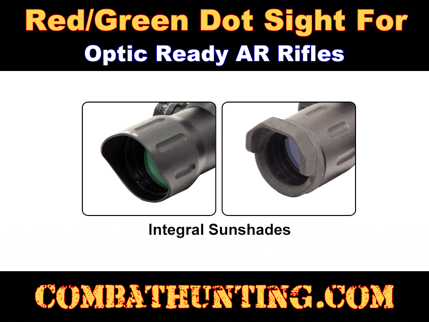 AR15 Red/Green Dot Sight For Optics Ready AR Rifles style=