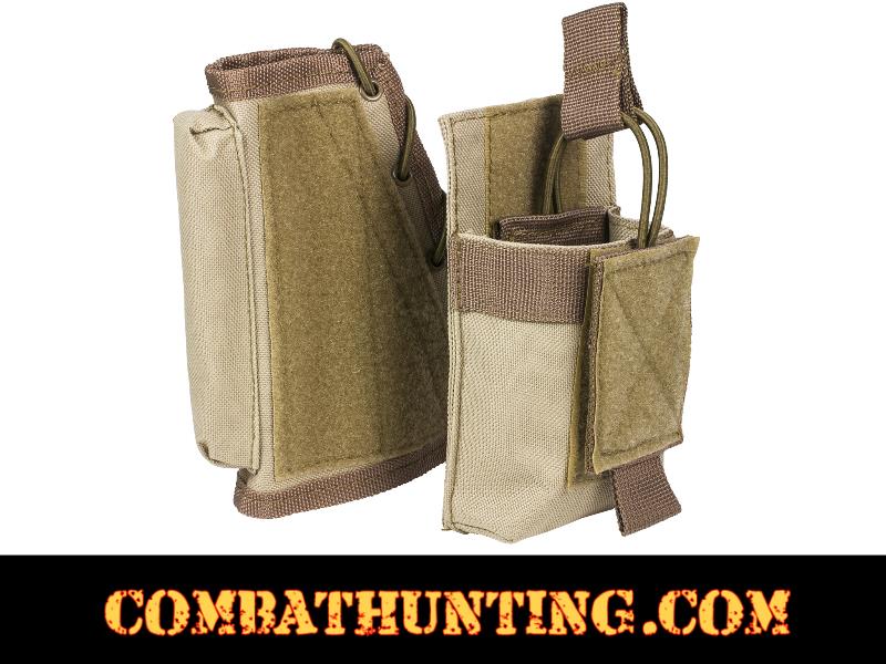 Rifle Tactical Cheek Pad Riser Rest With SKS Mag Pouch Tan style=