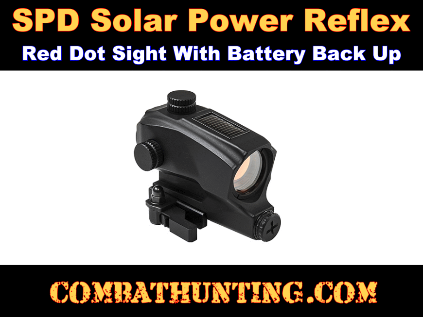 SPD Solar Power Reflex Red Dot Sight Black style=