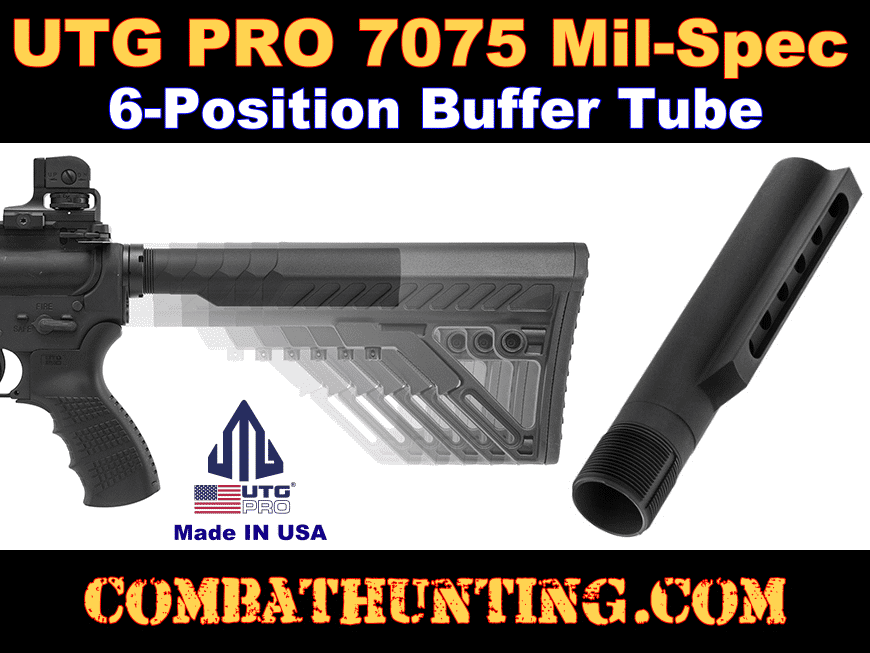 Mil-Spec Receiver Extension Buffer Tube 7075 UTG PRO style=
