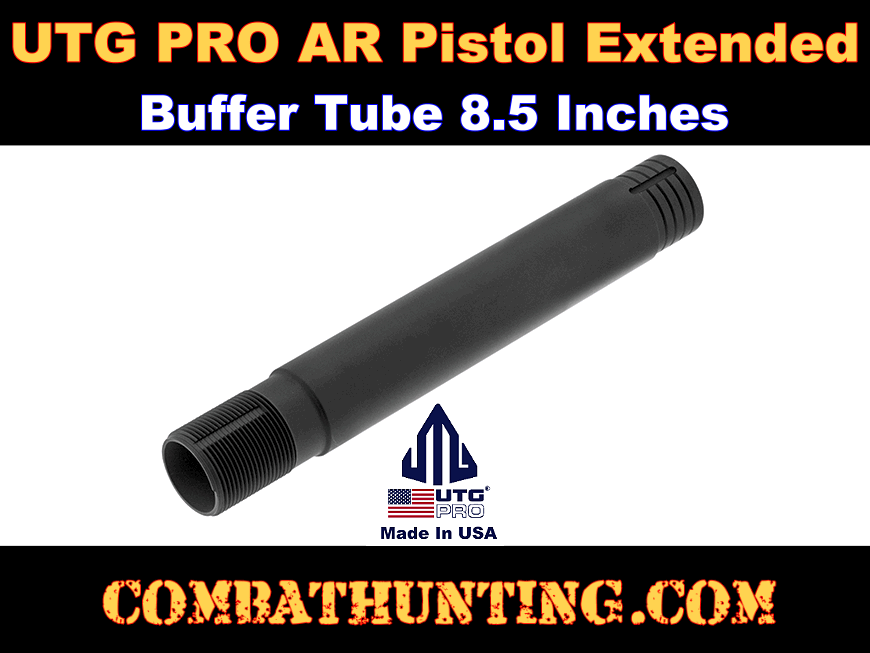 UTG PRO AR Pistol Extended Receiver Extension Tube Black style=
