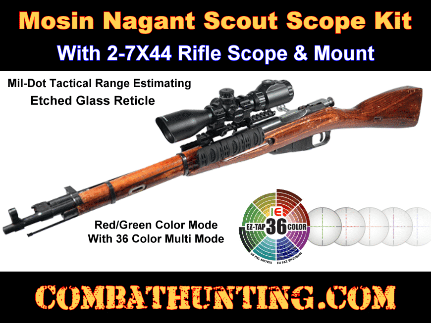 Mosin Nagant Scout Scope & No Drill Scope Mount style=