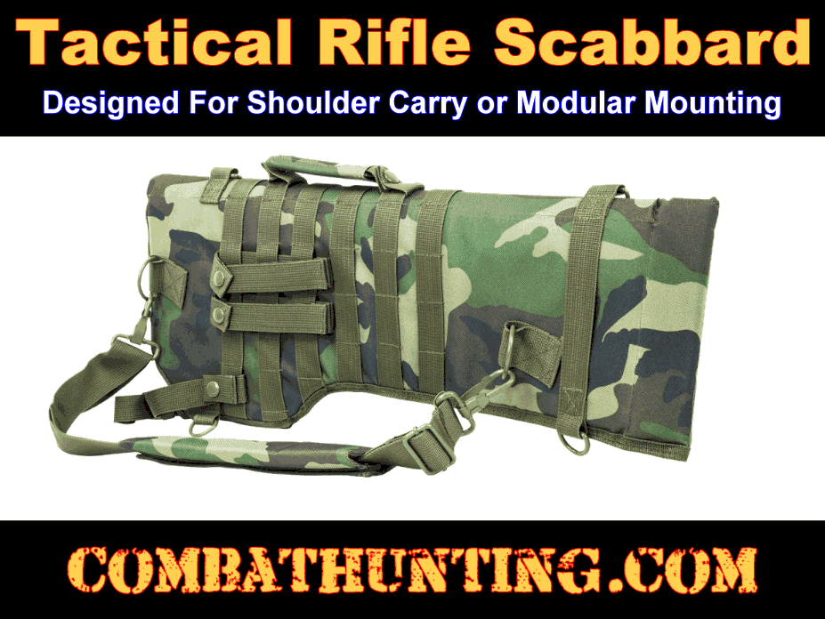 Tactical Rifle Scabbard 6 Colors To Choose From style=