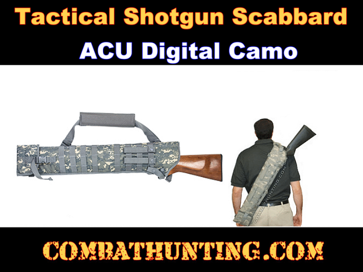 Tactical Shotgun Scabbard ACU Digital Camo style=