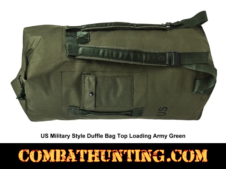 CVDF2989G US Military Style Duffle Bag Top Loading Army Green - Military Gear Bags